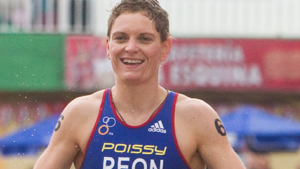 Carole Péon, 33, triathlon - Frankrike.
Här är Jessica Harrisons flickvän.